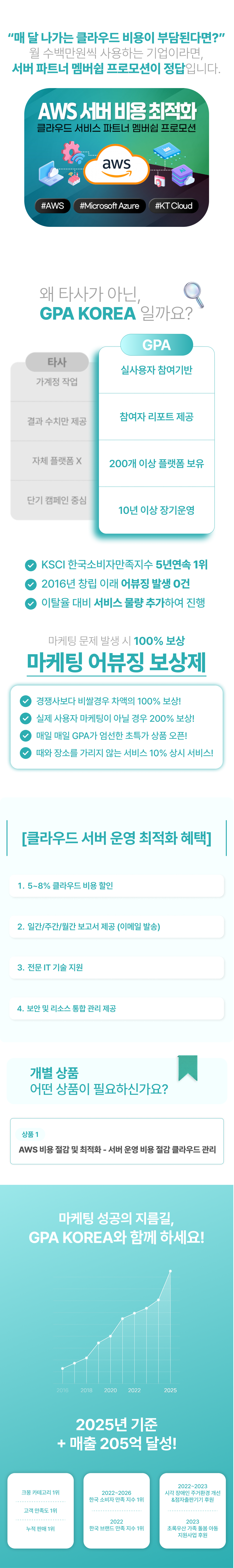 클라우드 서버 비용 최적화 서비스 | AWS, Azure, 아마존 서버, KT Cloud 기반 클라우드 인프라 구축, 전환, MSP 운영 및 퍼블릭·프라이빗·하이브리드 클라우드 관리.