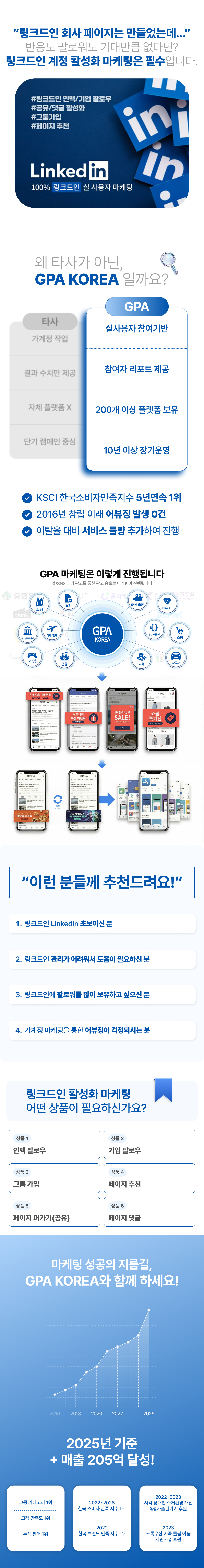링크드인 마케팅 전문 대행! 기업팔로우, 팔로워, 그룹가입, 페이지공유, 댓글까지 데이터 기반 최적화로 B2B 리드 확보를 지원합니다.
